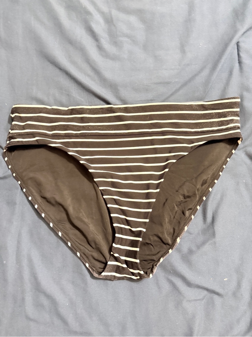 CALIA Women's Black Striped Bikini Bottom